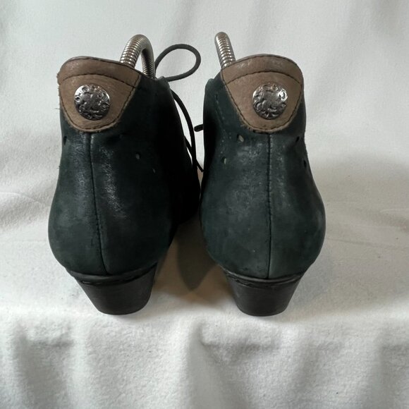 Cobb Hill Leather Suede Ankle Bootie Laurel Black Size US7.5 - Picture 6 of 8